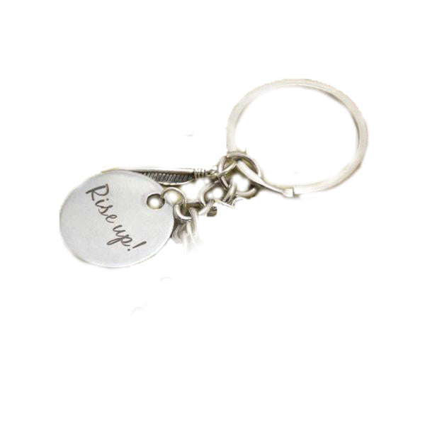 Rise Up Charm Keychain