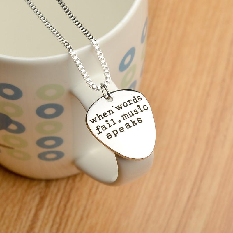 For Musician Inspirational Necklace