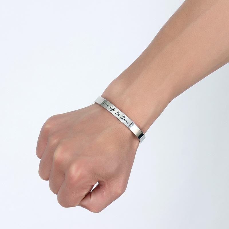 Inspirational Messaged Stainless Bracelet