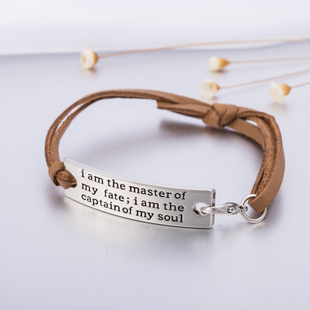 Master of My Fate Inspirational Bracelet