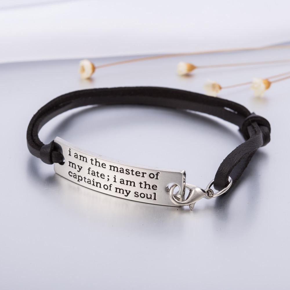 Master of My Fate Inspirational Bracelet