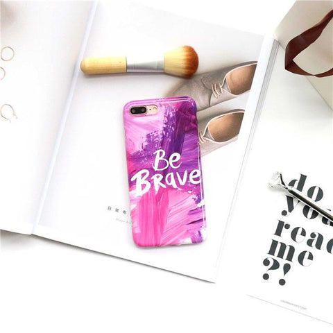 Inspired Quote Marble TPU Case