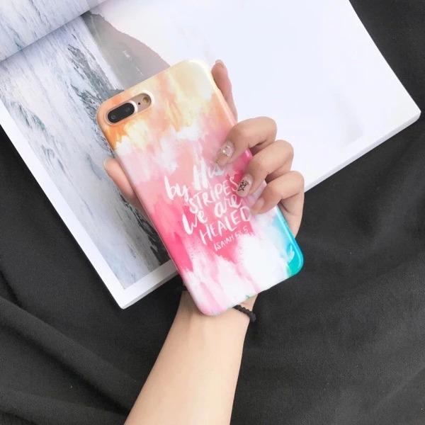 Inspired Quote Marble TPU Case