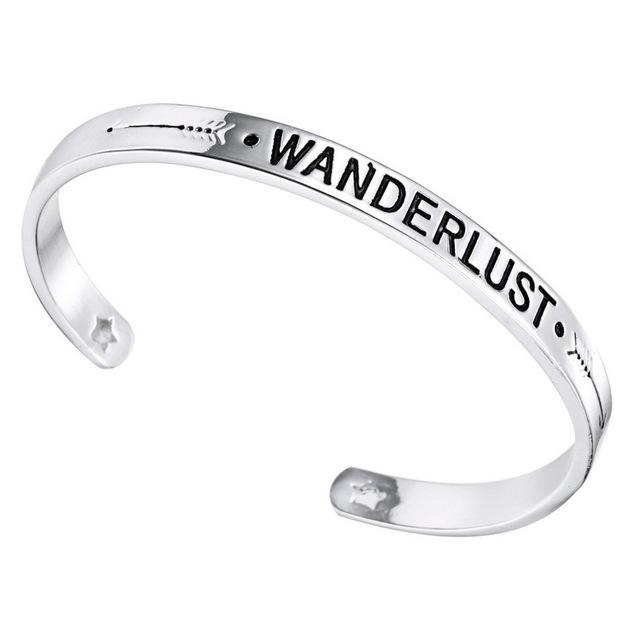 Inspirational Quote Cuff Bracelet